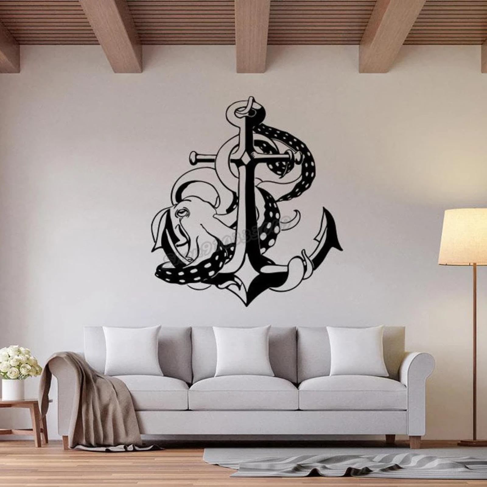 YOUOUSI Nautical Anchor Decals, Ocean wall Decals, Ship Anchor Decals, Bathroom and Children's Room Decals, playroom Decals, Home Decorations.