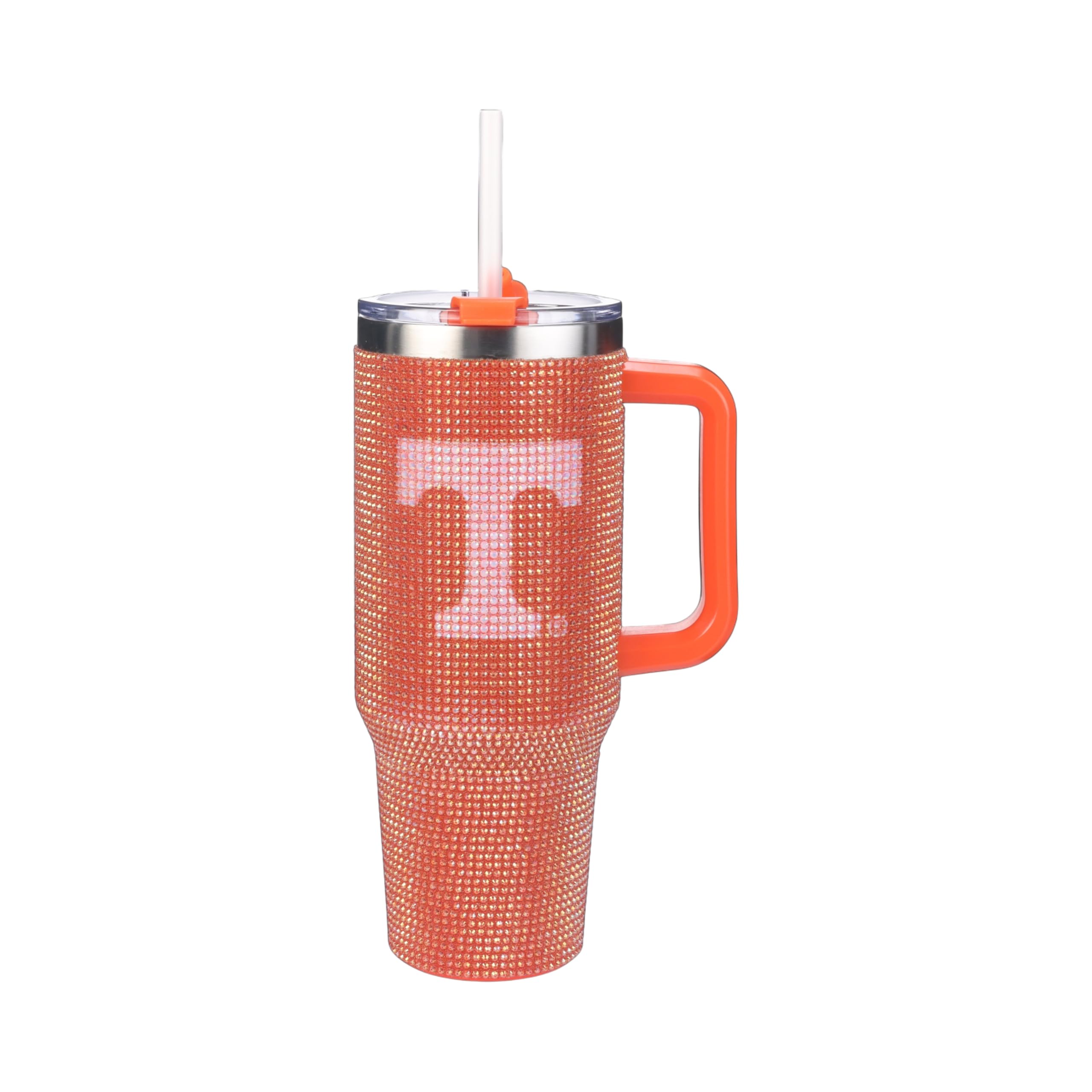 The Memory Company Officially Licensed 40oz TC Bling Game Day Tumbler with Vintage Logo, University of Tennessee