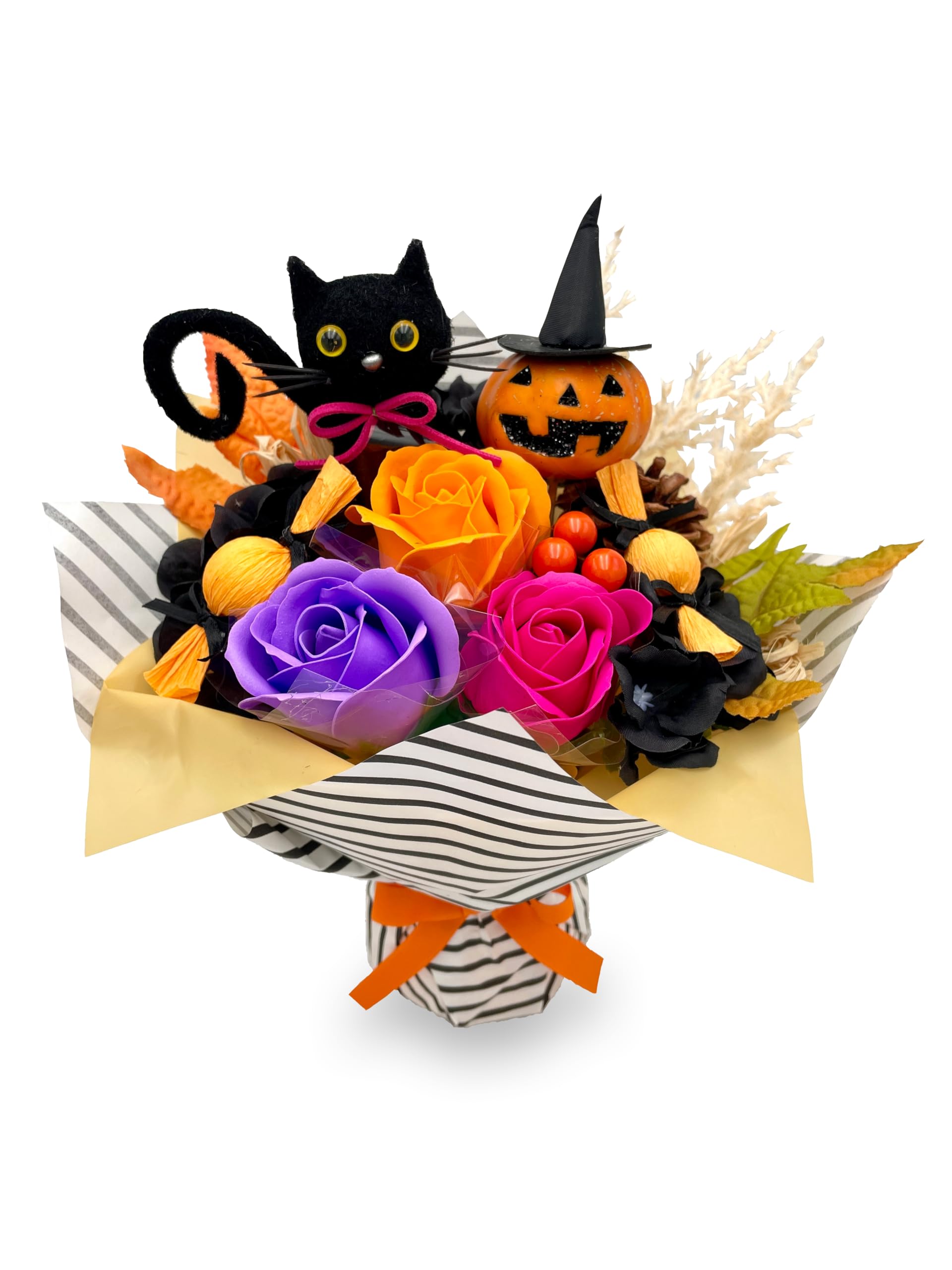 Amazon｜[mamawreath 2025] ハロウィン ソープフラワー ブーケ