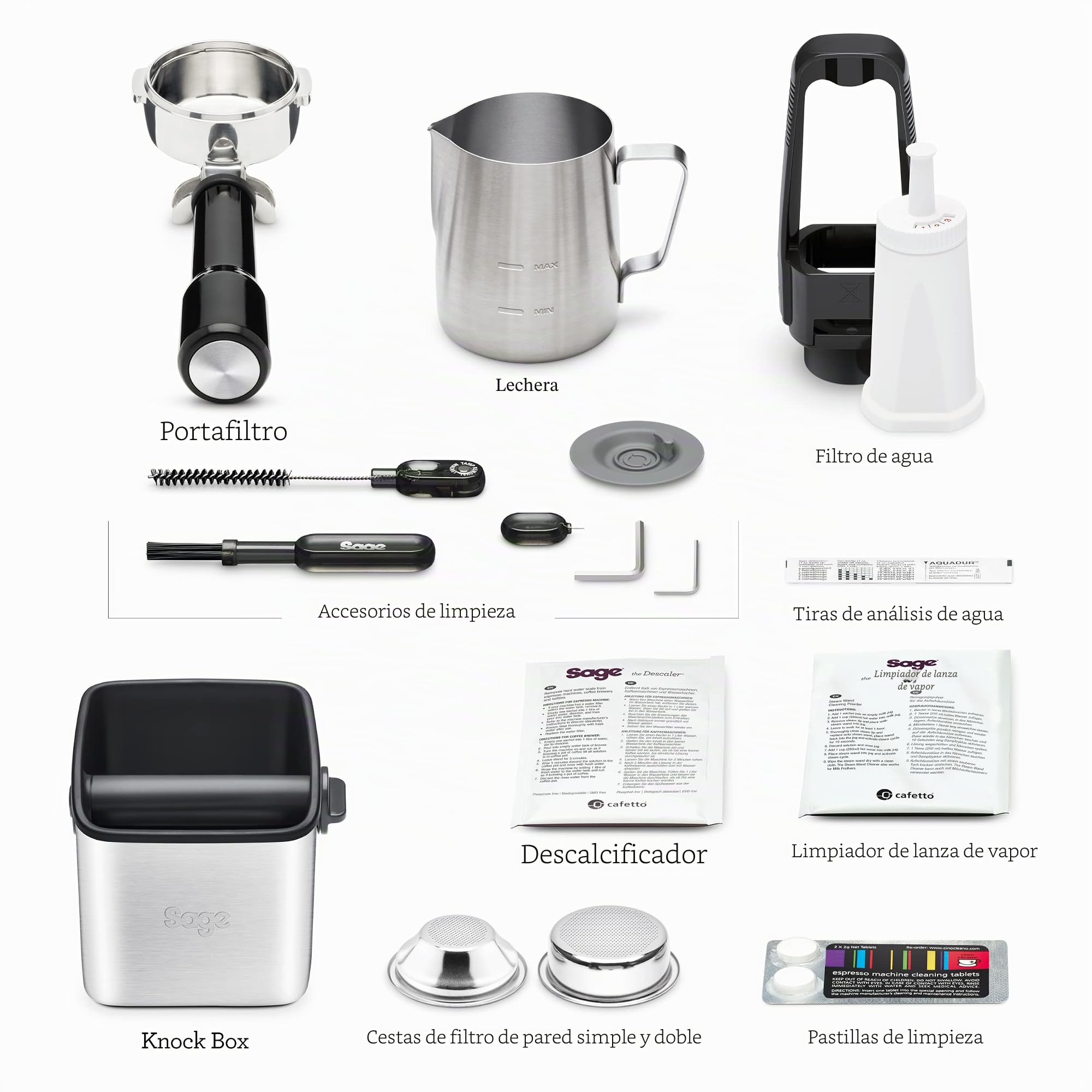Sage Oracle - Cafetera Profesional con Espumador de Leche Automático, Trufa Negra
