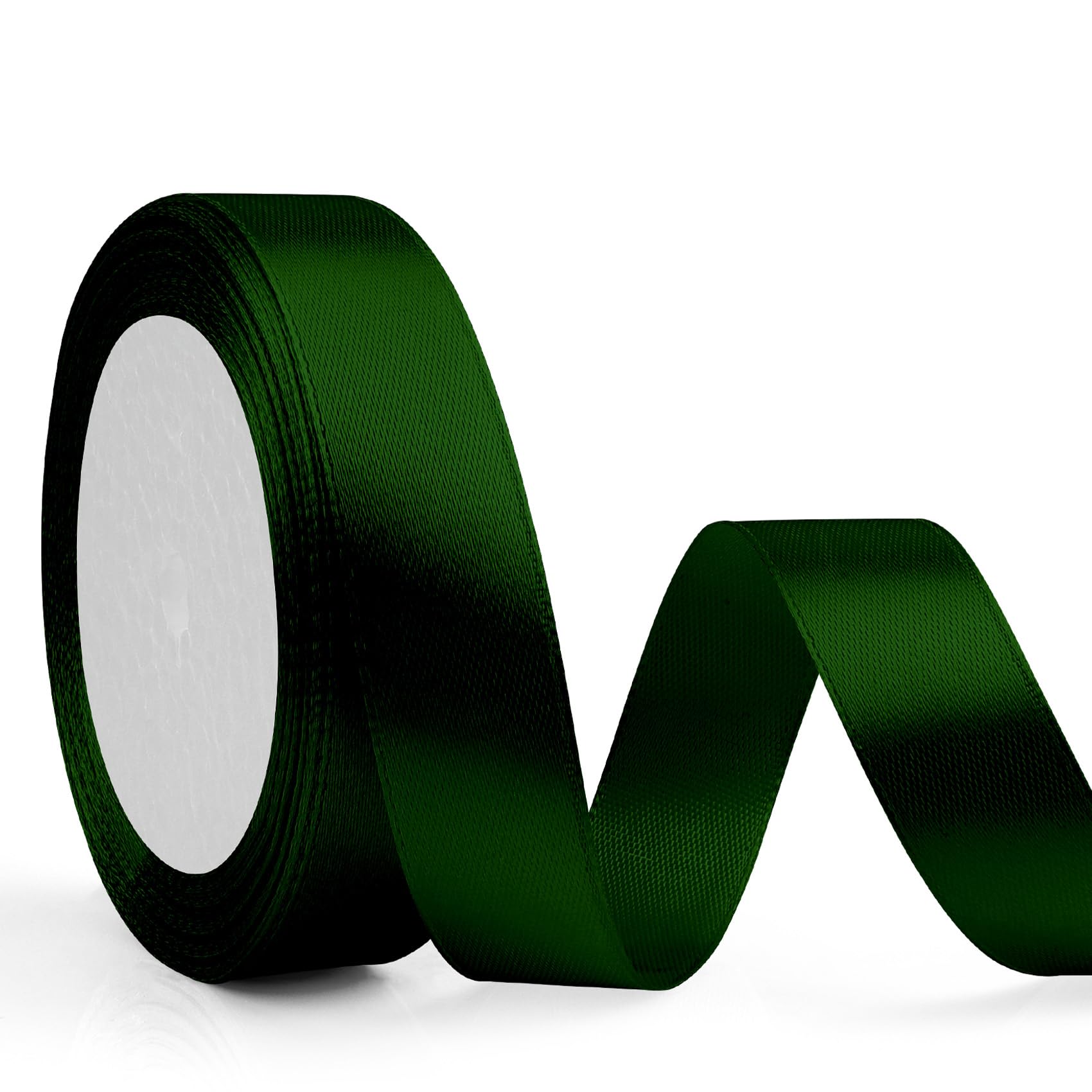 Satin Ribbons for Gift Wrapping - Dark Green, 20mm*23m - Christmas Tree Ribbon, vintage green