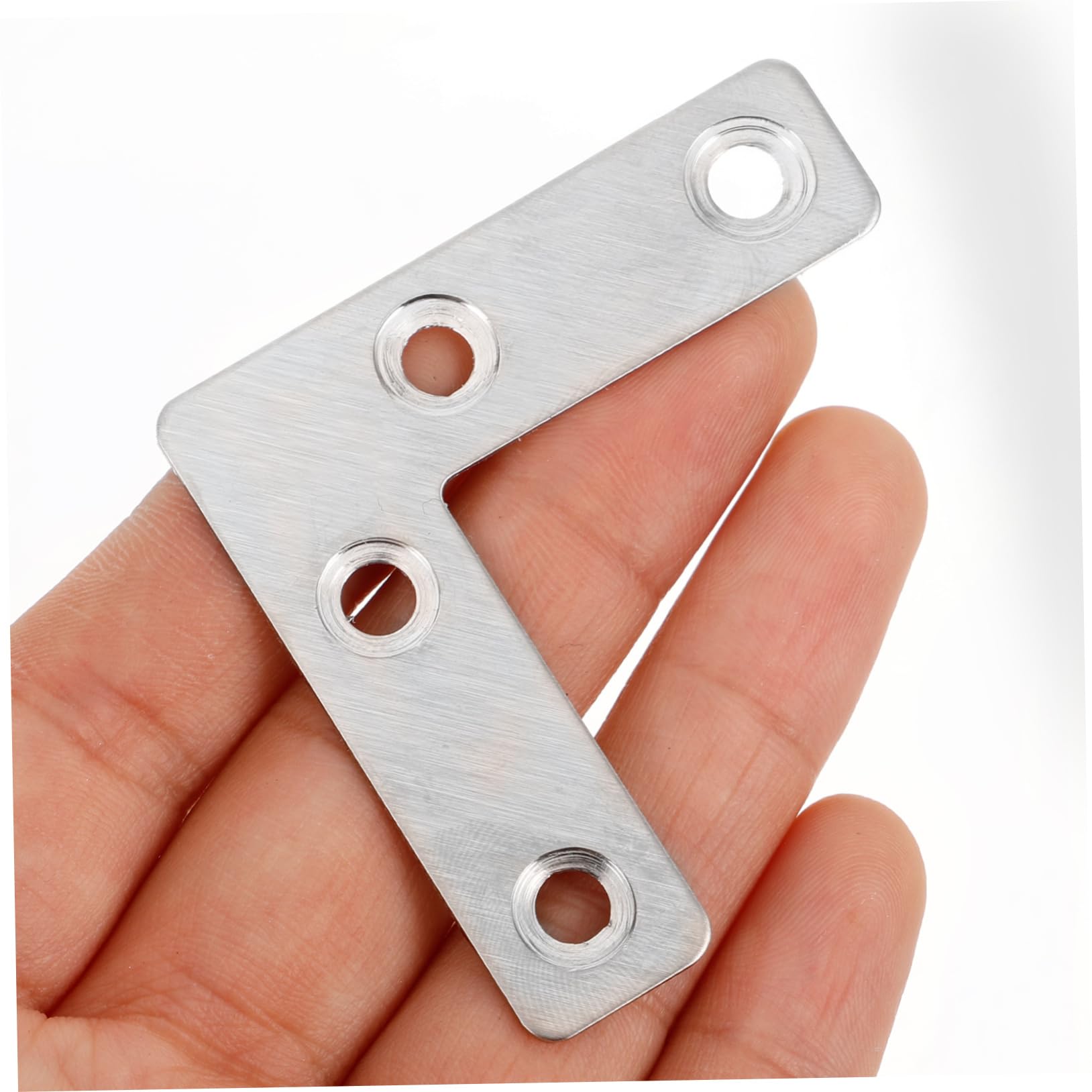 Mikikit 144pezzi Staffe Angolari Inox Per Armadi e Mobili Robuste Giunzioni Per Riparazioni e Fissaggio Design Piatto Per Uso e Resistente Alla