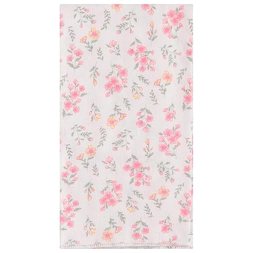 Miniatura 5 de Paquete de 4 mantas de recepción con botones y puntadas, suaves para bebé, niño y niña