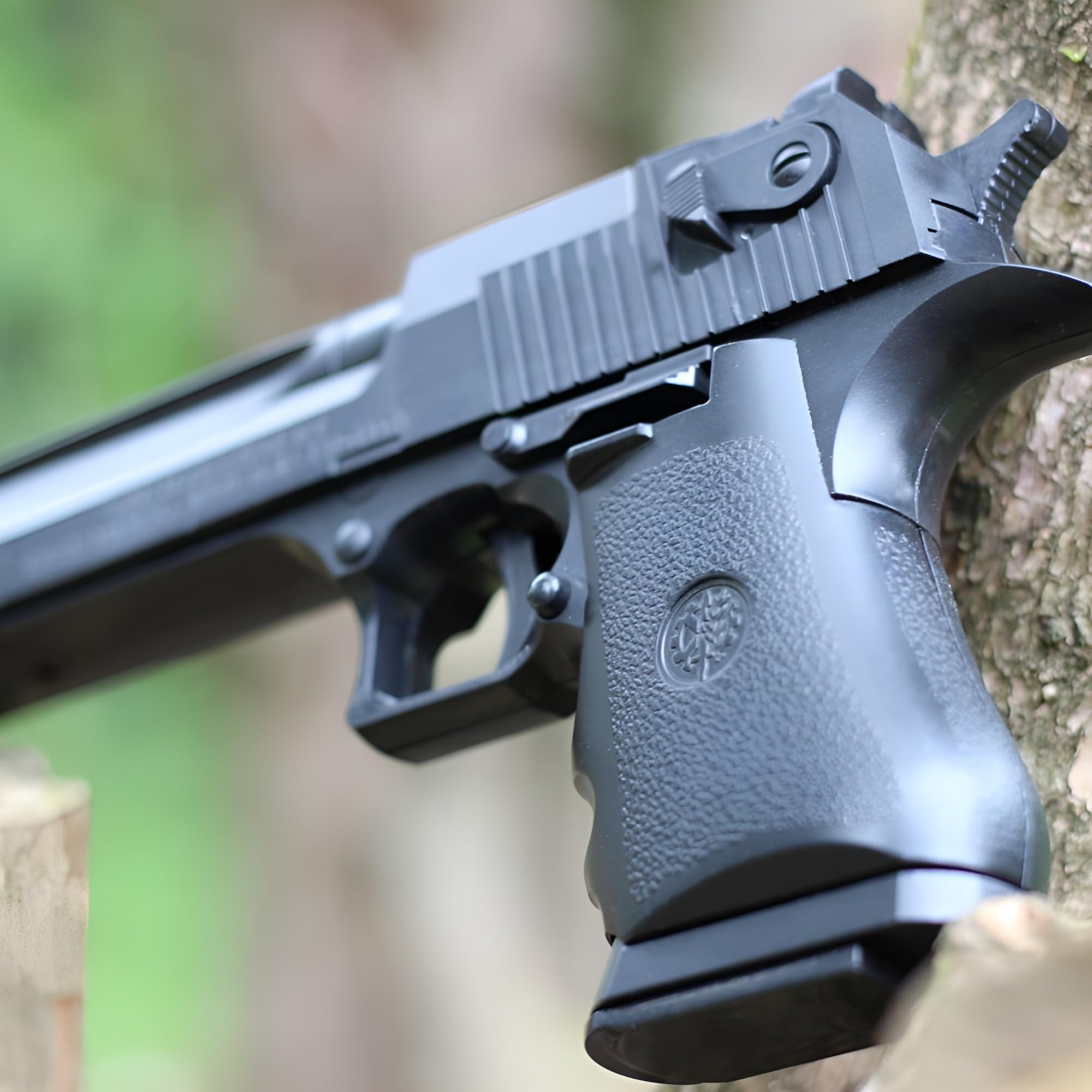 B.W. Softair Gun Airsoft Pistole | Desert Eagle - Schwarz | 21,5cm. Inkl. Magazin & unter 0,5 Joule (ab 14 Jahre)