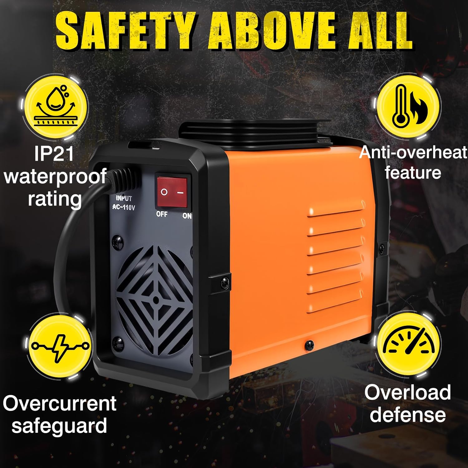 Portable 200A Stick Welding Machine (110V) — Clearance! Includes 25 Rods, IGBT Inverter Tech, Hot Start & Anti-Stick, Synergic Control for DIY Projects and Home Fixes– Only $39.99