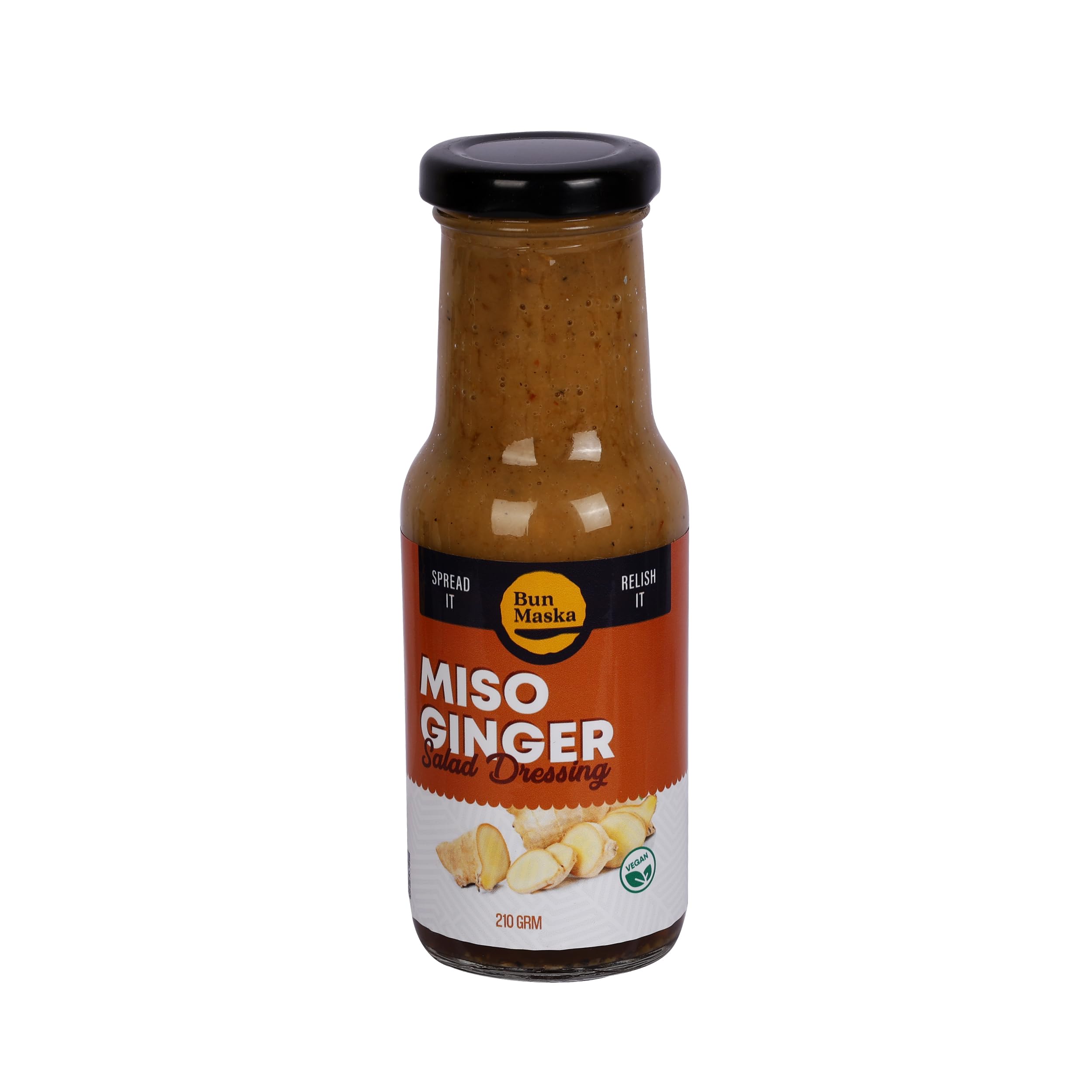 Bun Maska Miso Ginger Salad Dressing | Fresh Ingredients | Japanese Flavor | 100% Vegan and Low Carb | Healthy Gourmet Korean Salad Dressing (210g) (B0BYZ8YR15) Amazon Price History, Amazon Price Tracker