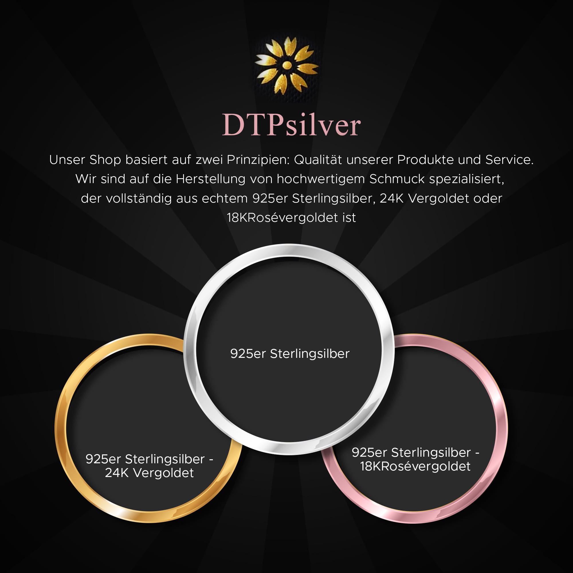 Damen - Groß Creolen -Ohrringe 925 Sterling Silber Gelb Vergoldet oder Rosen-Gold überzogen - Dicke 1.2 mm - Durchmesser 40 mm
