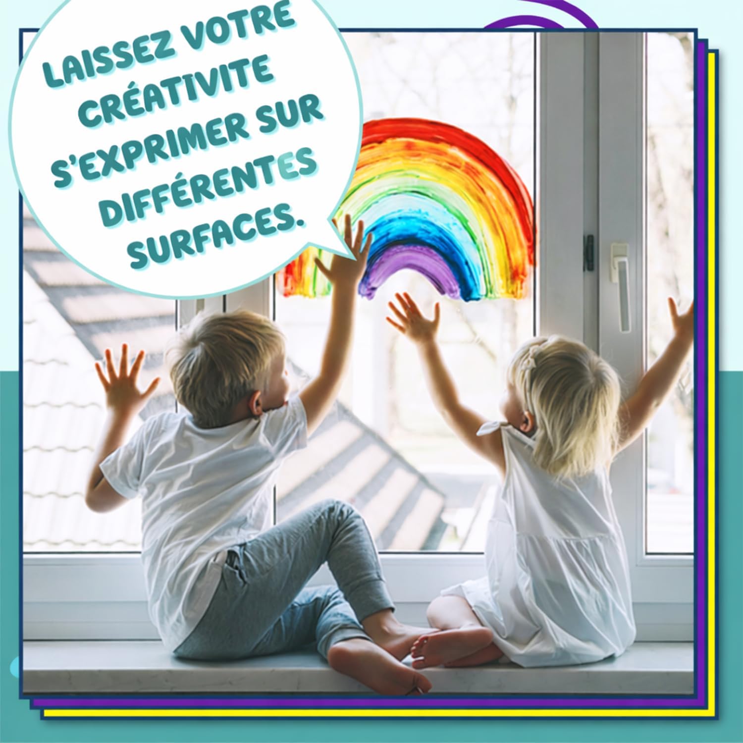 Chalkola Set 10 Feutre Craie Liquide Effaçable | Pointe Réversible 6mm | Chalk Marker et Peinture Stylo Craie pour Tableau Noir | Effacable Marqueur pour Vitre, Fenetre Verre, Ardoise