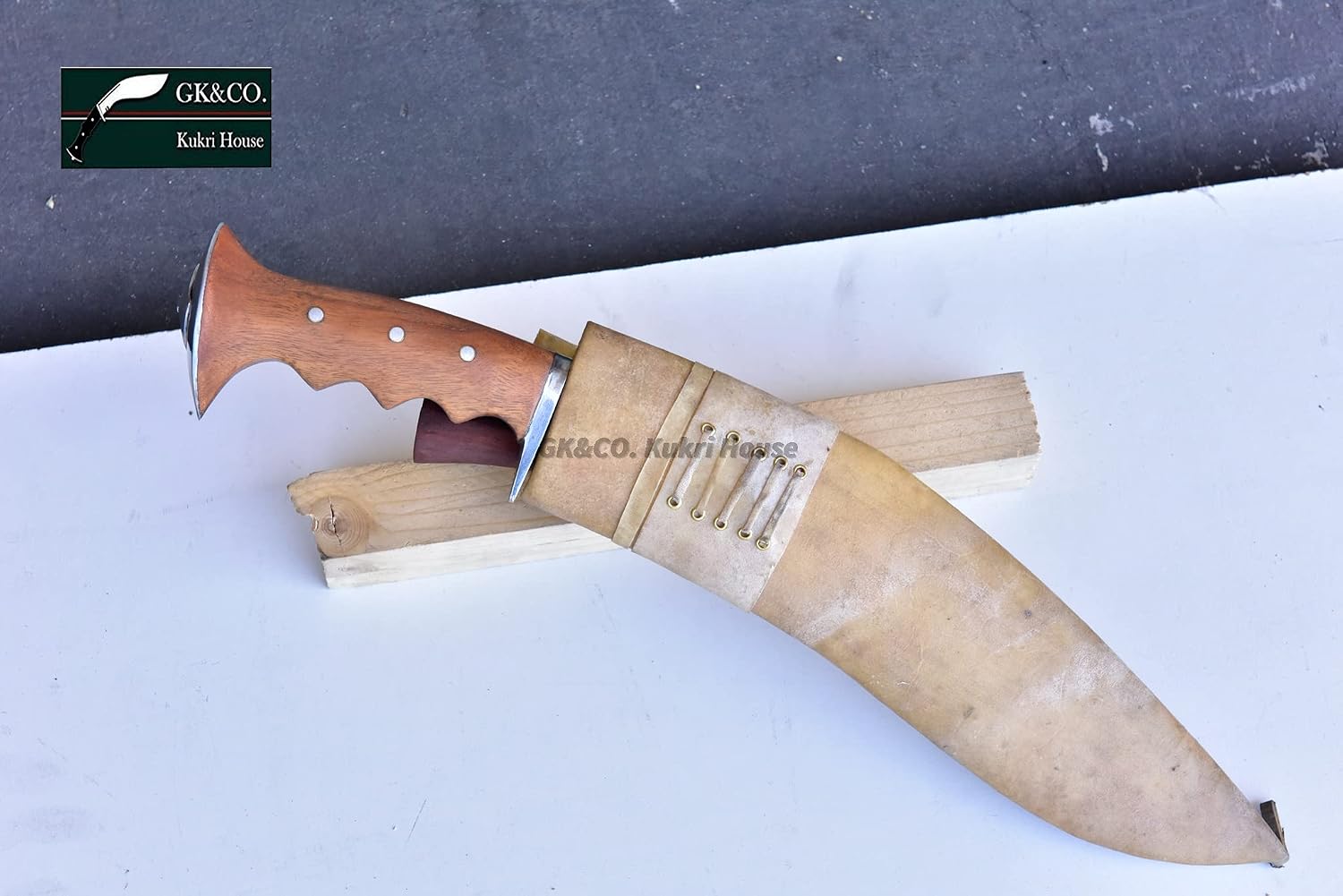 GK&CO. Kukri House - 13" Iraqi Official Issued Genuine Gorkha Kukri/Khukuri Knives White Sheath – Handmade by GK&CO. Kukri in Nepal