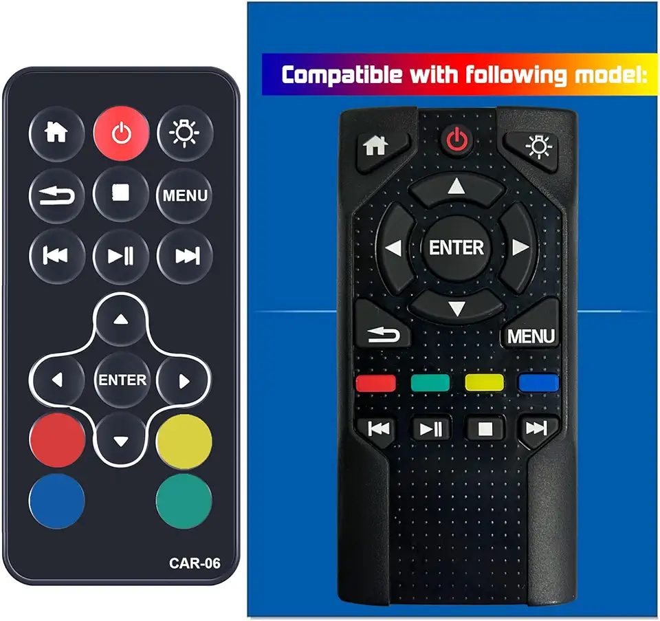 Replacement Remote Control for Honda Odyssey Elite/Touring/EX-L/EX Rear Entertainment DVD 39560-THR-A020-M1 39560THRA020 2018 2019 2020 2021 2022 2023, C124053001D01(CAR-06)