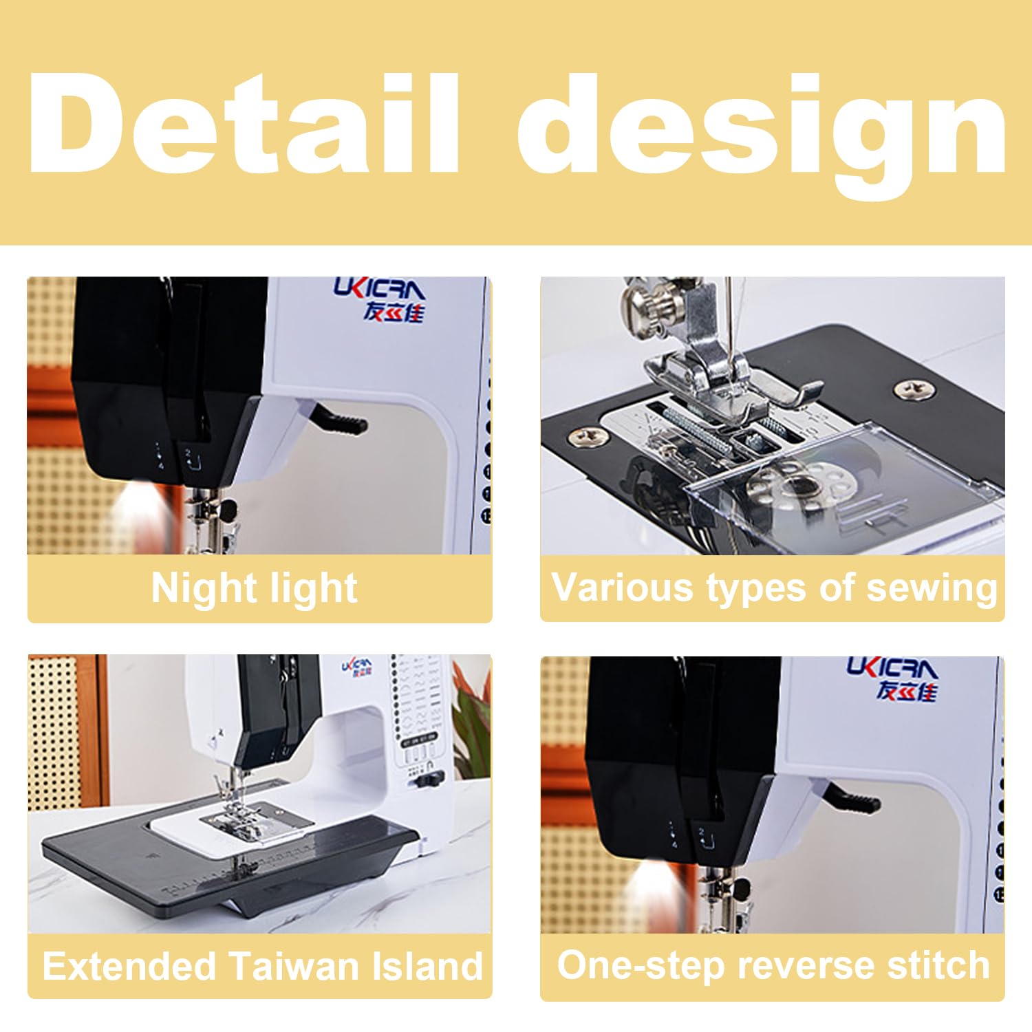Machine a Coudre Debutant，Machine a Broder，Portable Automatique avec 38 Points Intégrés pour Débutants et Professionnels，avec Table D'extension pour les Débutants et Les Amateurs de Bricolage