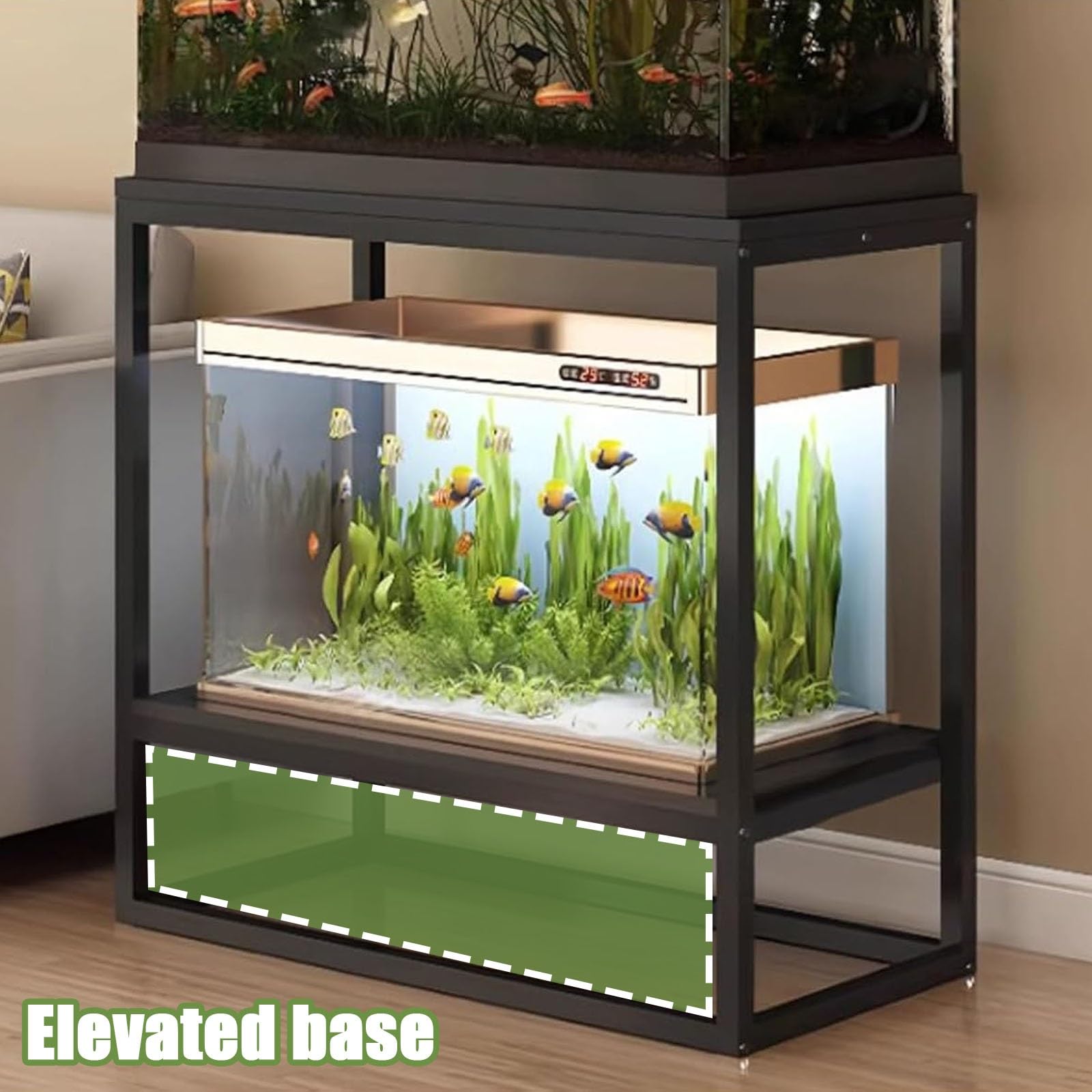 Mobile Acquario, Supporto per Acquario in Metallo, Supporto Acquario