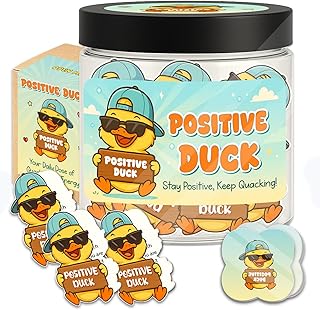 60 Positive Duck Cards Jar, Affirmation Cards For Women, Best Friend Gift, Positive Duck Decor, Duck Gifts for Women, Duck Lovers, Positive Duck