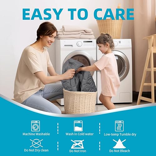 Miniatura 6 de Protector de colchón impermeable tamaño King, sin ruido, con bolsillo profundo ajustado de hasta 8-21 pulgadas, funda de colchón de cama suave y