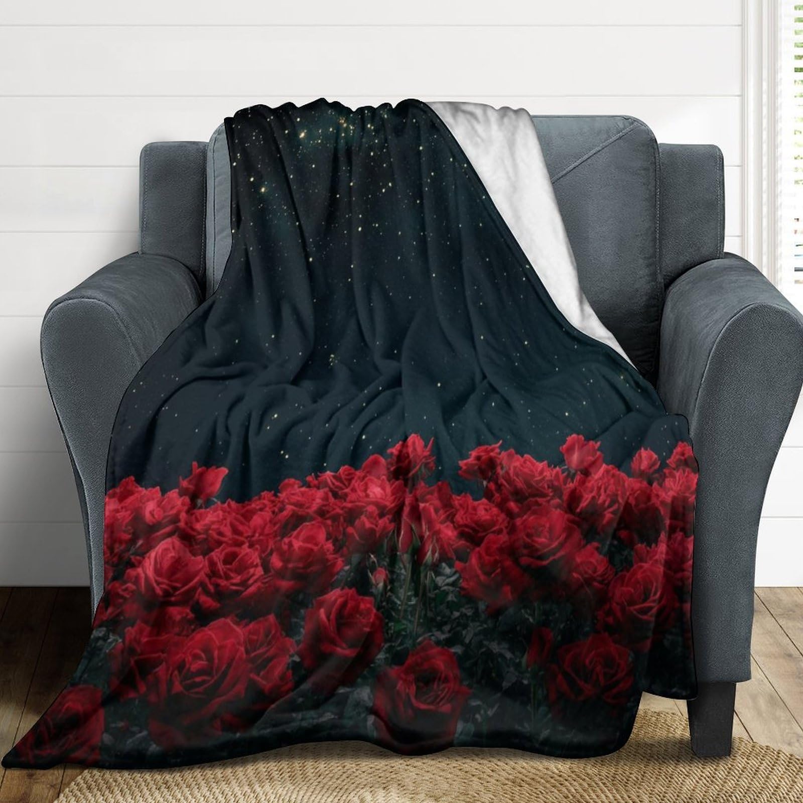 Plaid rose rouge en flanelle chaude et ultra légère pour lit toutes saisons
