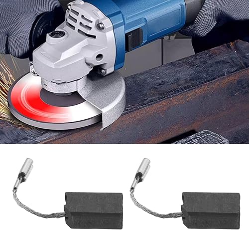 Miniatura 3 de eMagTech 2 pares de cepillos de carbono parada automática compatible con FLEX PE 14-2 150 PE 14-3 125 pulidor 0.248x0.315x0.551 in herramienta