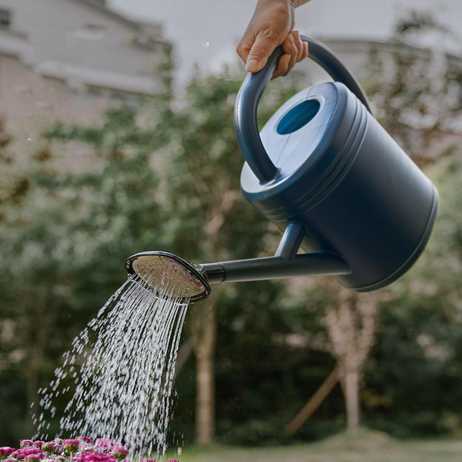 Arrosoir en Plastique de 8 L avec Bec Verseur, Conception épaissie Améliorée pour Le Jardinage Domestique, Arrosoir Bleu de Grande capacité pour Plantes et Fleurs (Blue)
