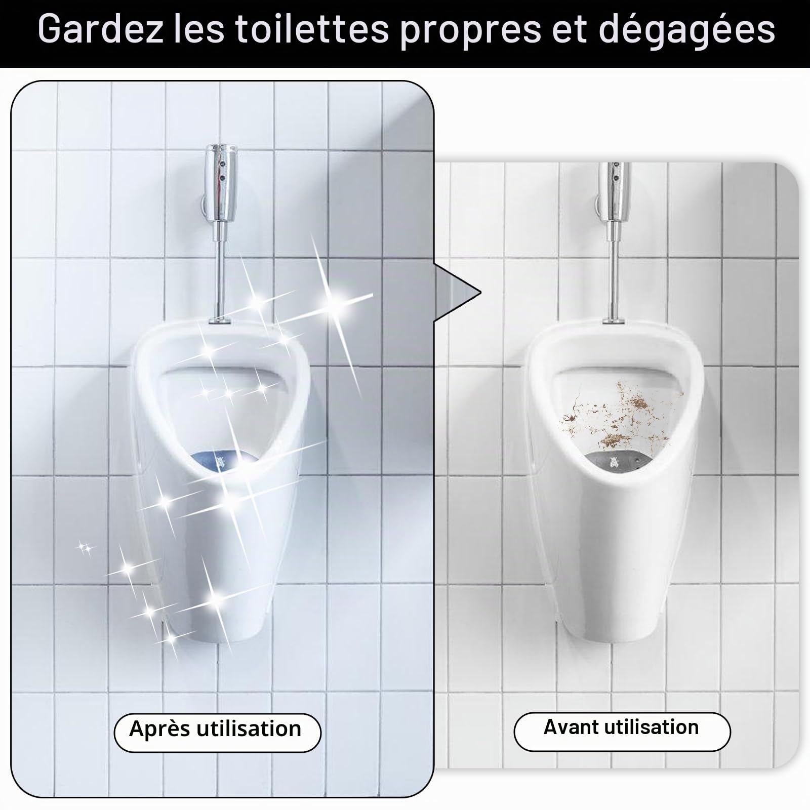 Lot de 18 tamis d'urinoir avec parfum, tapis d'insertion d'urinoir en pierre Protection anti-éclaboussures pour toilettes, protection anti-éclaboussures pour les toilettes, toilettes pour hommes,