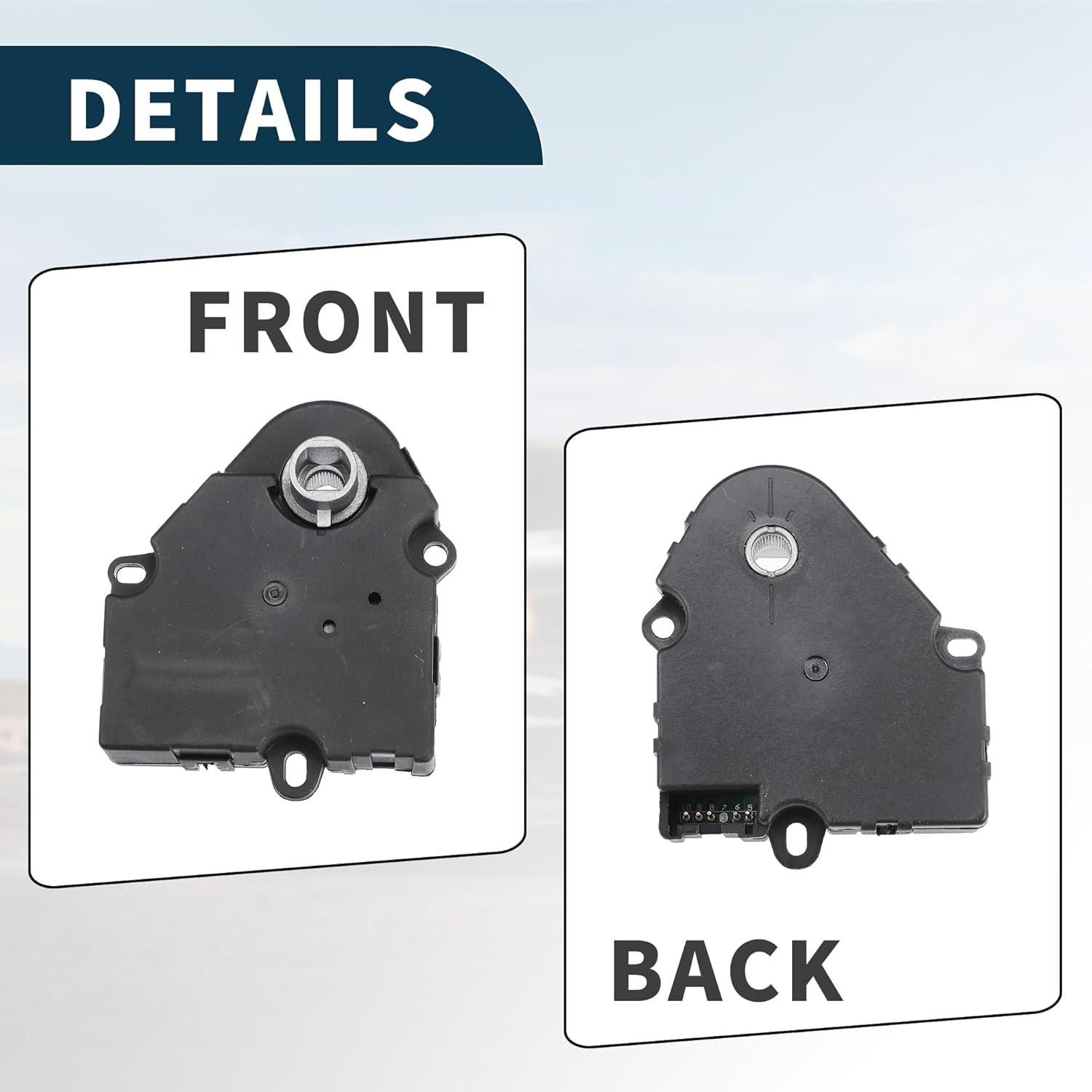 HVAC Heater Blend Air Door Control Actuator Replacement for Buick Enclave Durable No.20826182 | Air Door Actuator 3 Pcs for Chevrolet Traverse
