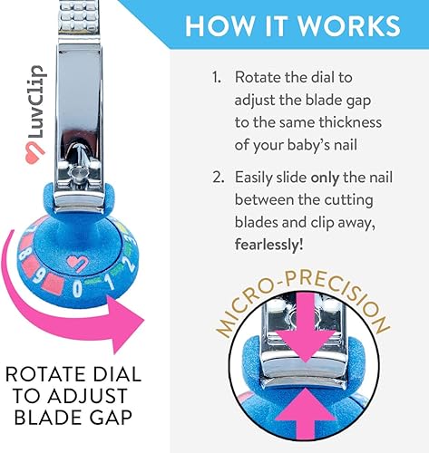Miniatura 4 de LuvClip Cortaúñas ajustable para bebés cortauñas para niños bebés recién nacidos artículos esenciales para el bebé productos de cuidado para recién