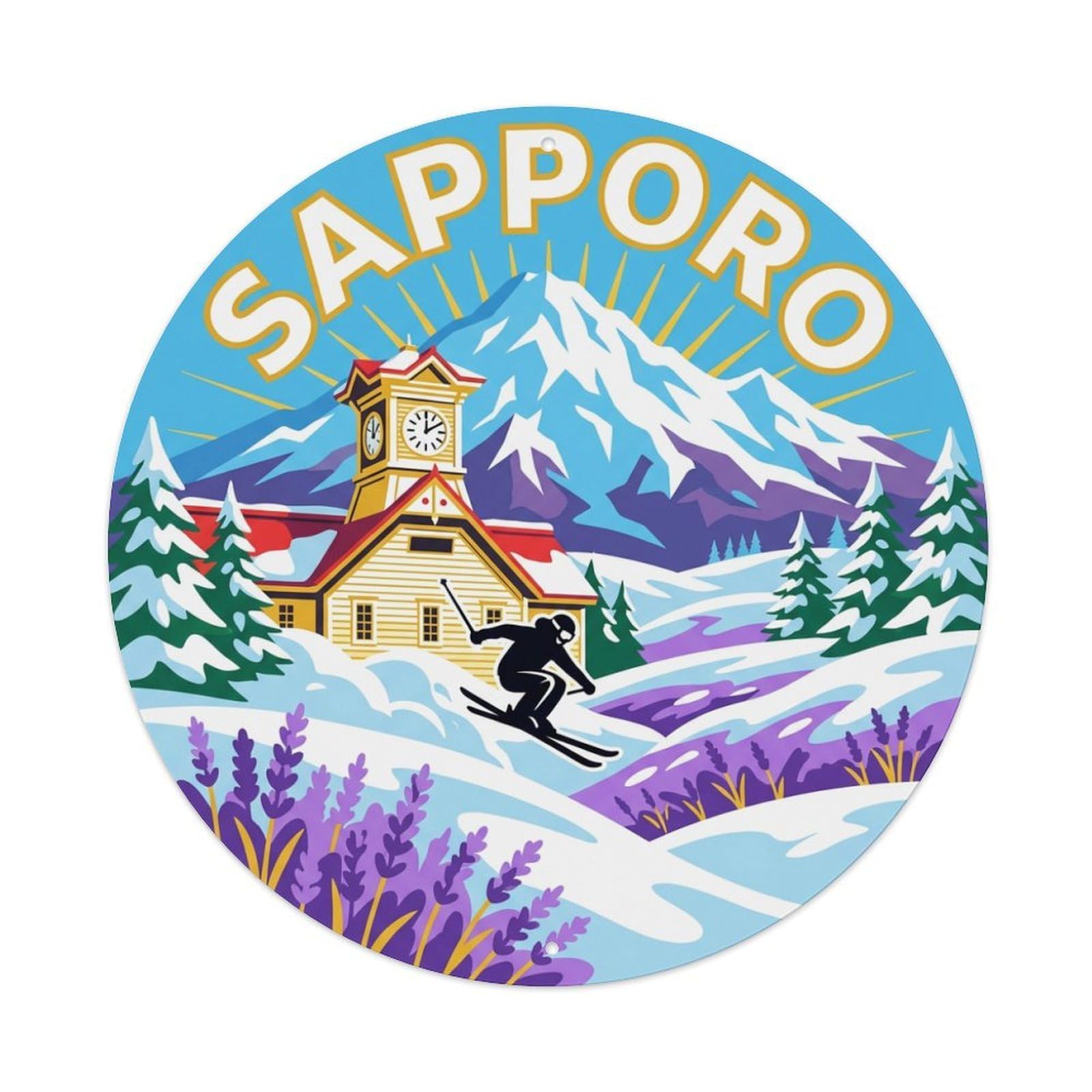 Retro Japan Travel Sapporo Metal Tin Sign