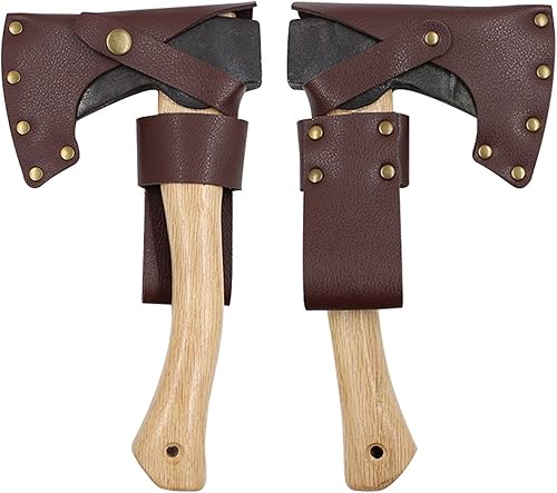 Funda protectora de cabeza y mango, ligera, portátil, de piel sintética, para campamento, trabajo al aire libre