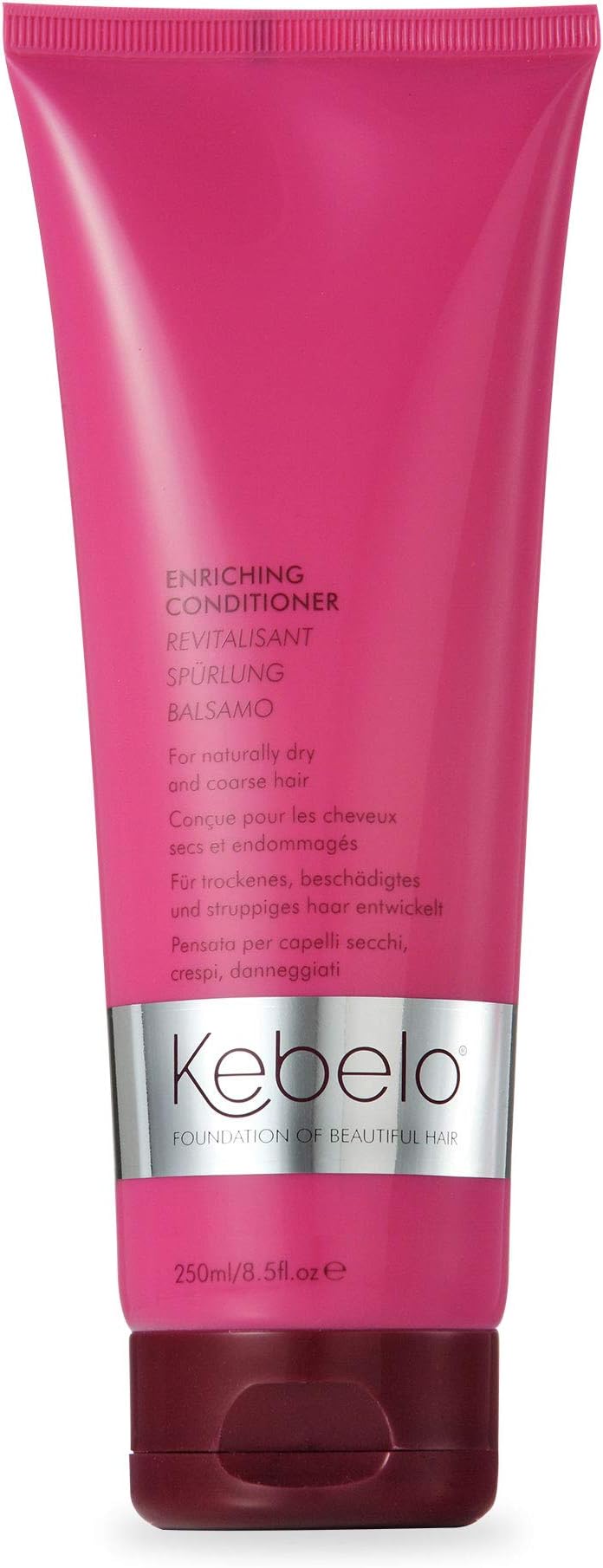 Kebelo Enriching Conditioner for Dry or Damaged Hair, SLS- and Paraben-Free Moisture for Hair, 250 ml