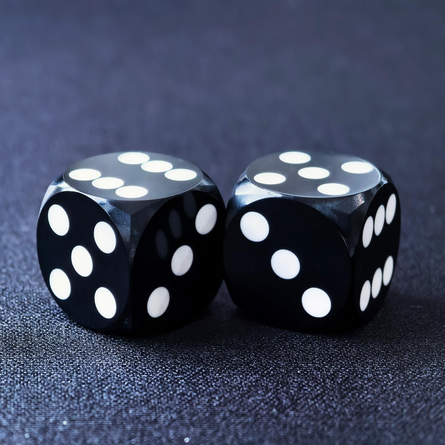 Bescon Professional Precision Backgammon Dice Round Corner 9/16" (14.3mm) with Beveled Corner, Without Serial Number