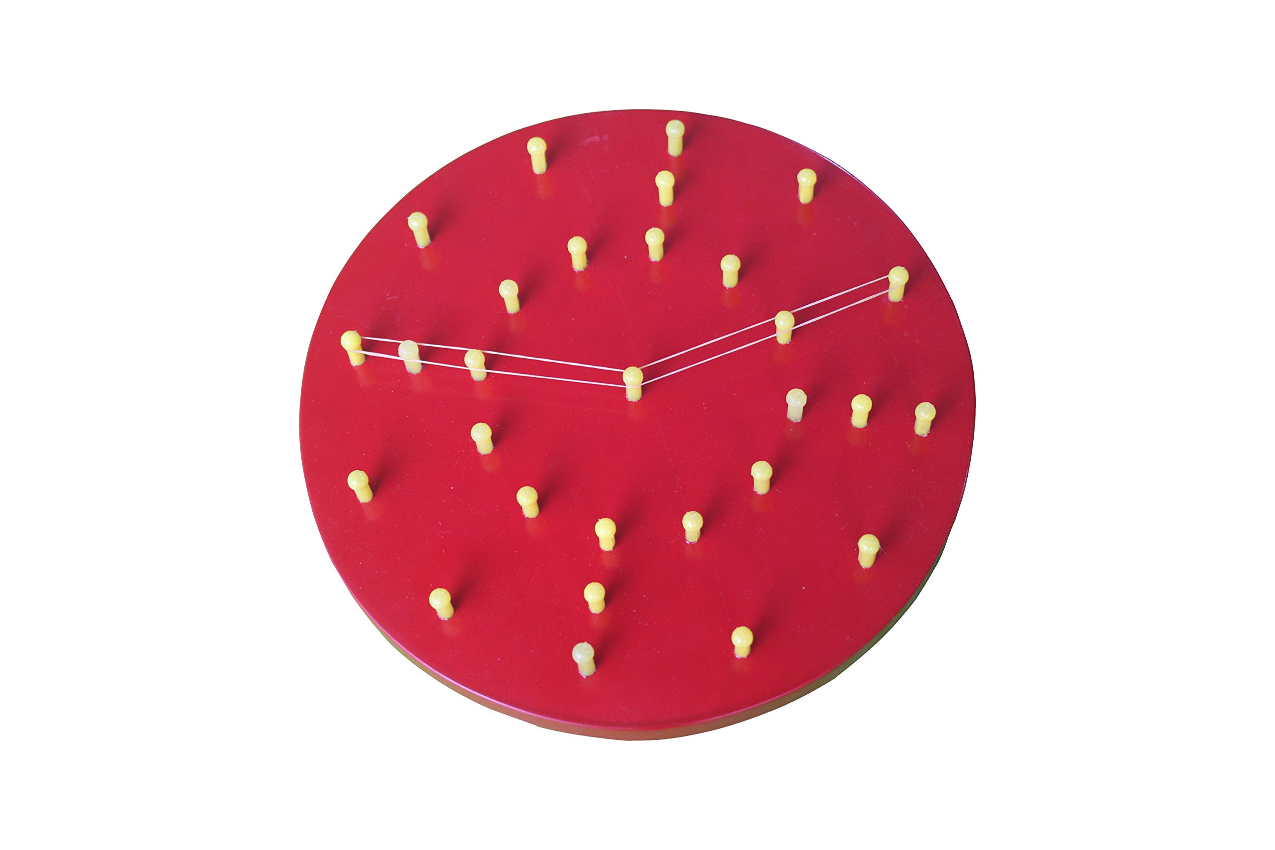 ABC KIDS WORLD Wooden Geo Board (Circle) with 29 Plastic Pins | Geometrical Shape Board | Mathematical Toy | 10 Rubber Bands (B08KWFNJJQ) Amazon Price History, Amazon Price Tracker