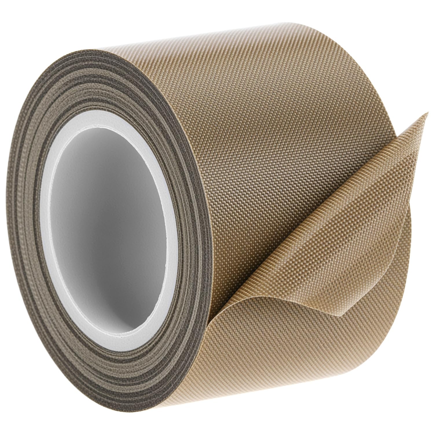 QWORK® Cinta de PTFE 40mm x 10m (0.18mm) – Cinta Adhesiva de Alta Temperatura Resistente hasta 300°C para Envasadora al Vacío, Sellado por Impulsos y Aislamiento Eléctrico