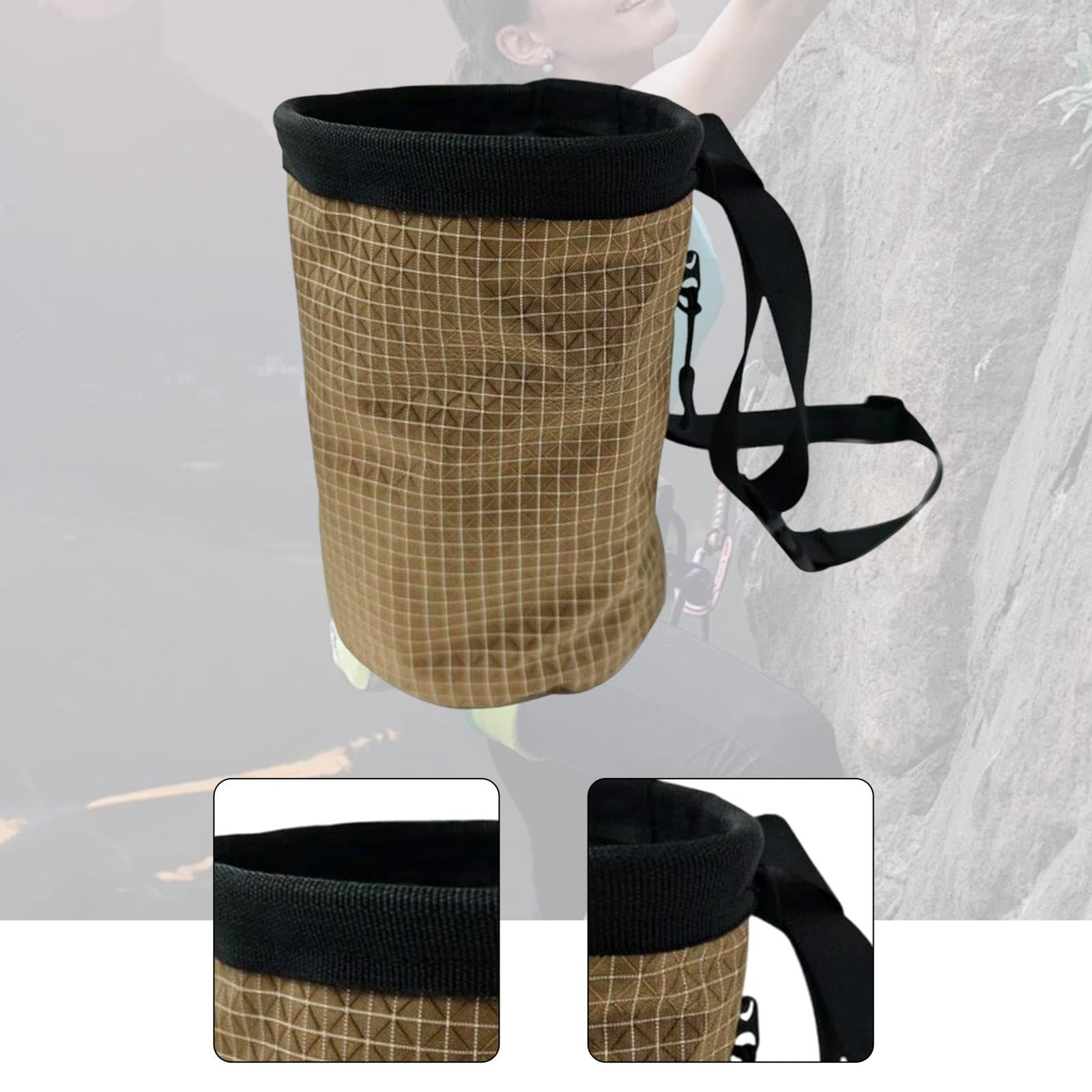 perfk Borsa Porta Magnesite per Arrampicata, Borsa Porta Magnesite Regolabile, Leggero per Ginnastica, Sollevamento Pesi, Fitness
