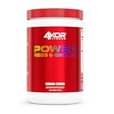 4KOR Fitness Power Reds & Greens&colon; an Energizing Greens Drink Made up of Antioxidant-Rich Superfoods&comma; Gluten-Free and Vegetarian&comma; 30 Servings &lpar;1 Bottle&rpar;