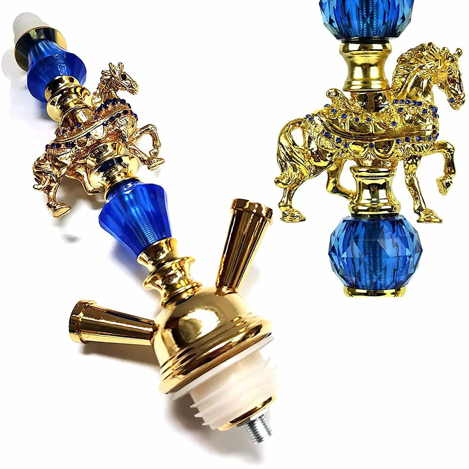 Set Combinato 2 Tubi Shisha Set Narghilè Set Doppio Tubo In Vetro Medio Accessori Per Narghilè Artigianato Squisito Decorazione Domestica Utensili Per Fumatori