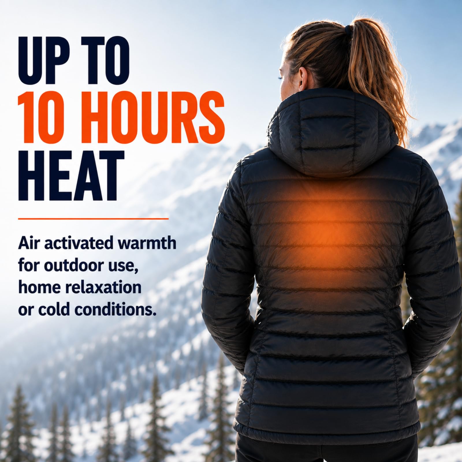 Koolpak Lot de 60 Chauffe-Corps adhésifs – Activé par l'air, 10 Heures de Chaleur, soulagement du Dos et des épaules, Usage Unique
