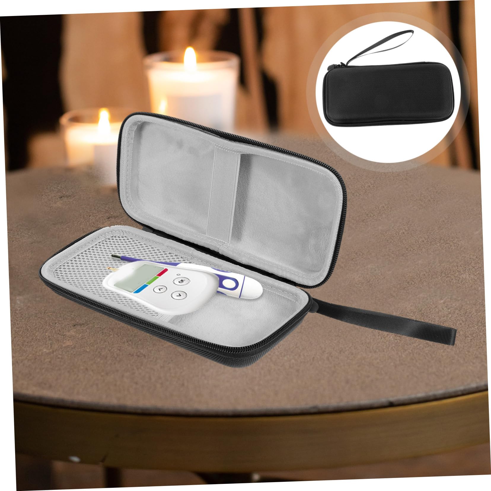 SHERCHPRY 5 Stück Organizer für Blutzuckermessgeräte Aufbewahrungstasche mit Netzbeutel und Reißverschluss für Zubehör Unterwegs und Großes Sicheres Design