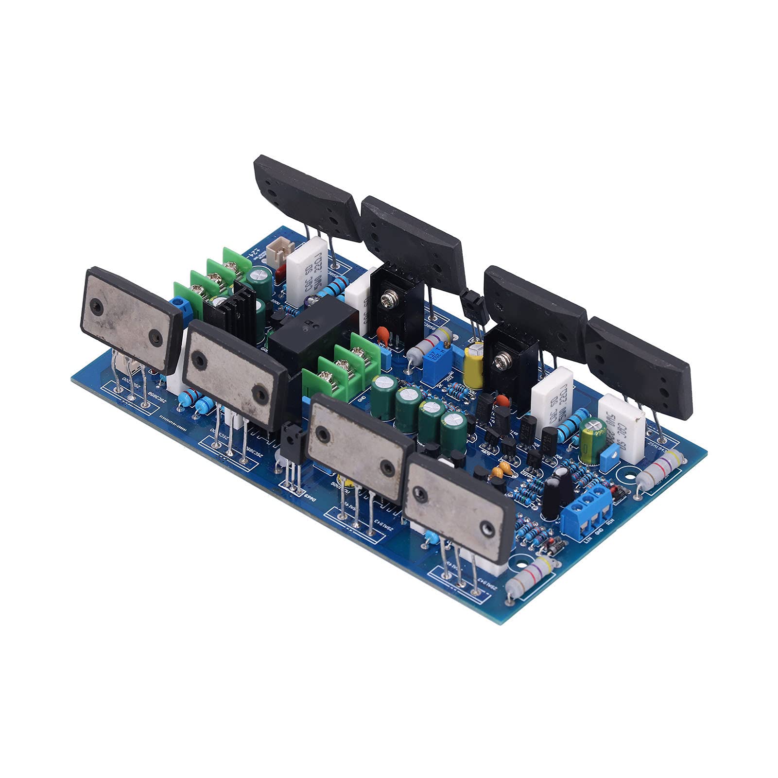 Ejoyous Płytka Wzmacniacza Mocy PCB 2-kanałowa Płyta Wzmacniacza 300 W Plus 300 W Rezystory o Wysokiej Dokładności Importowane Kondensatory Elektrolityczne do Naprawy Sprzętu Audio Home Stereo