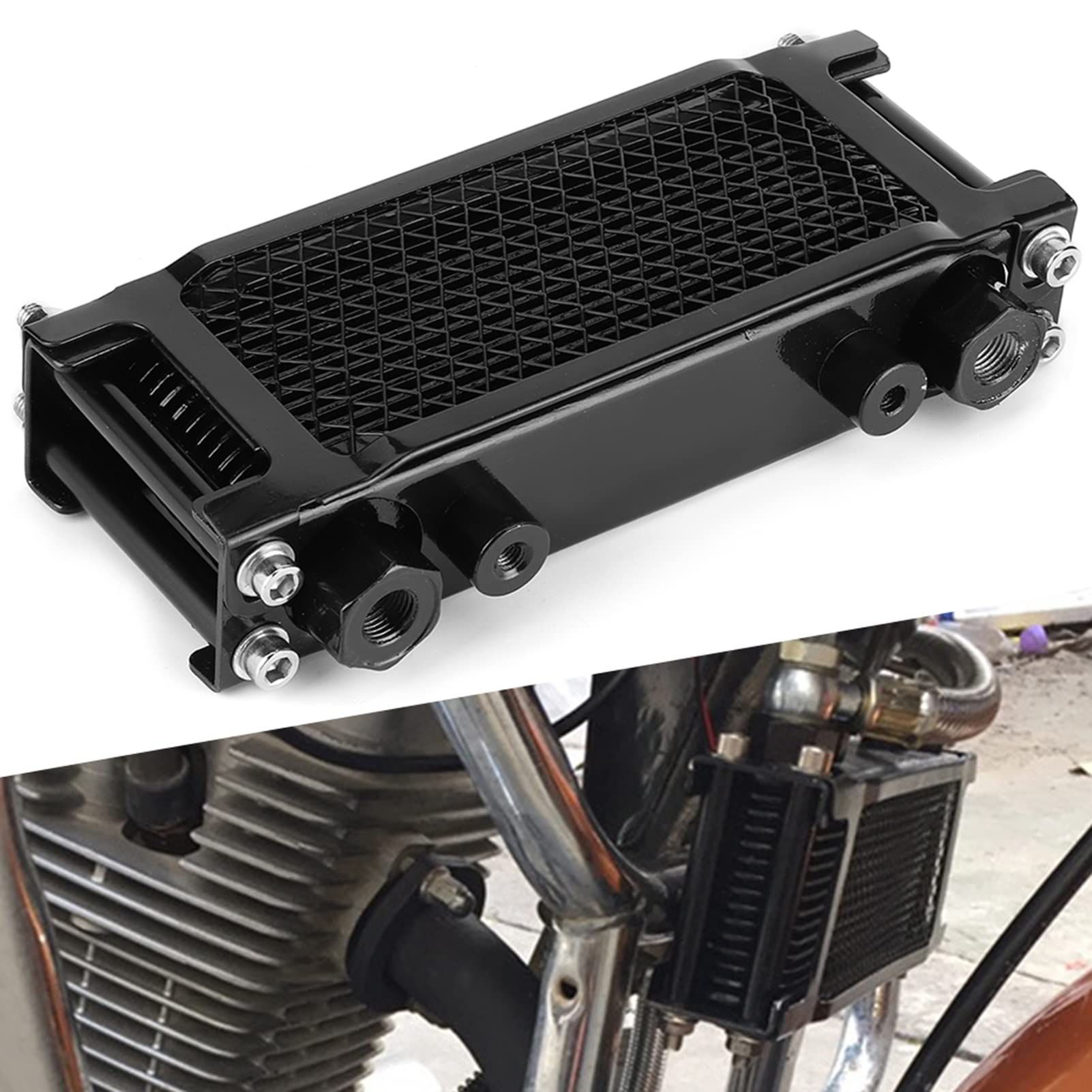 Yctze Węgorz system chłodzenia oleju motocyklowego, pasuje do samochodu małpy, 100250CC, olej do motocykla, 4-kołowy, instalacja a