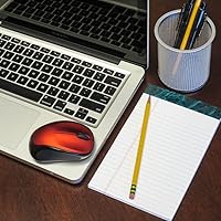 Vista 3 de Logitech M317 ratón inalámbrico, 2.4 GHz con receptor USB, seguimiento óptico 1000 DPI, batería de 12 meses, compatible con PC, Mac, portátil, Rojo