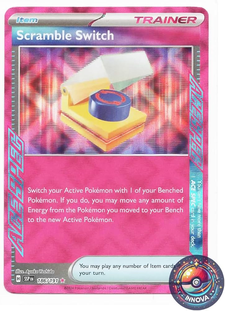 Amazon.com: Pokemon - Scramble Switch 186/191 – Surging Sparks