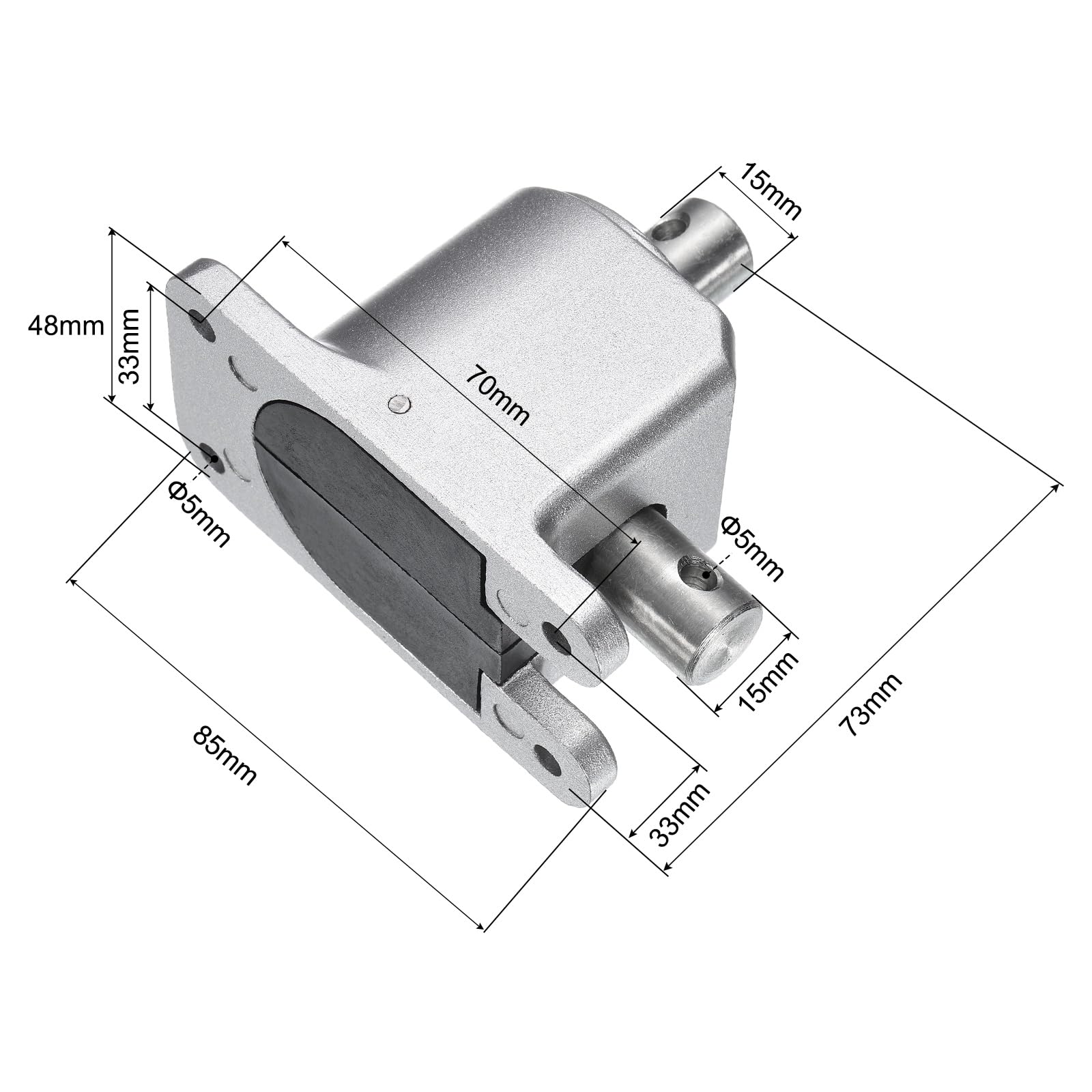 sourcing map Cambio conico ad angolo retto 1:1 con albero da 15 mm, modulo 1,5, 20 denti, dispositivo di sterzo per semplice modulo meccanico fai da te