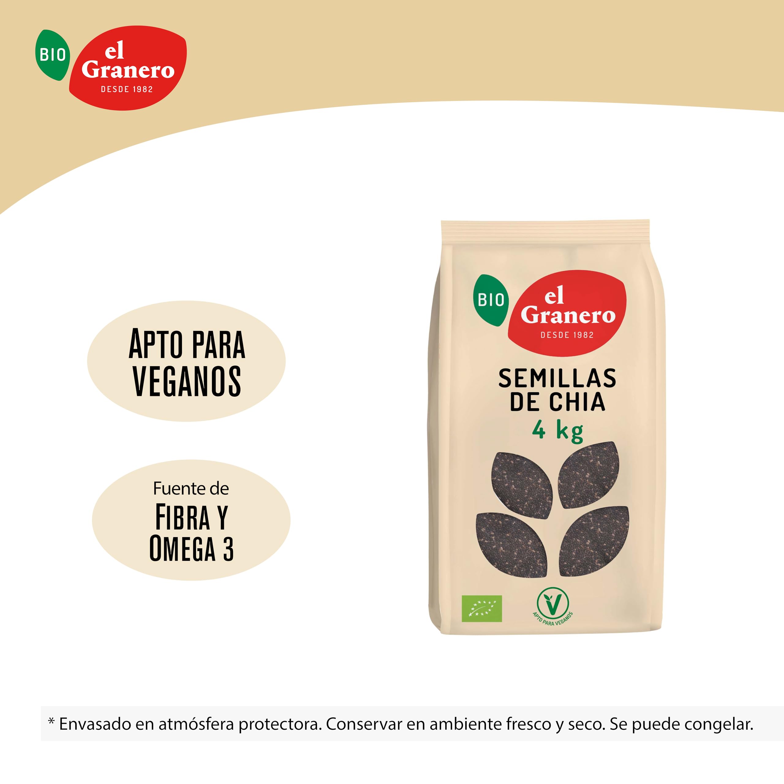 Semillas de Chía BIO 4 kg El Granero Integral