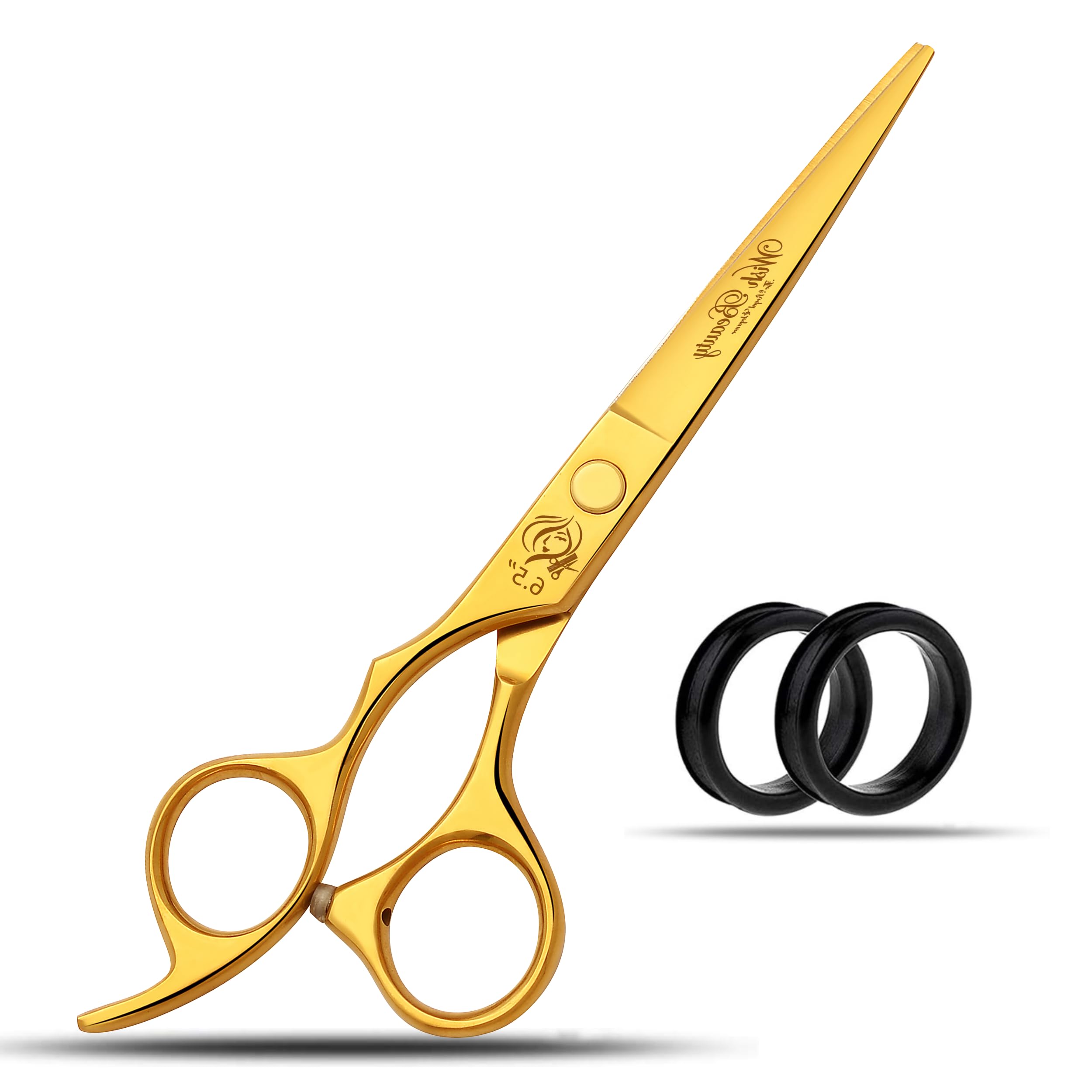 Hairdressing Scissor Hair Scissor 6.5" Lefty for Professional Hairdressers Barbers Stainless Steel Multi Color Hair Cutting Shears for Salon, Men, Women, Children and Adults Sold by WISHBEAUTY