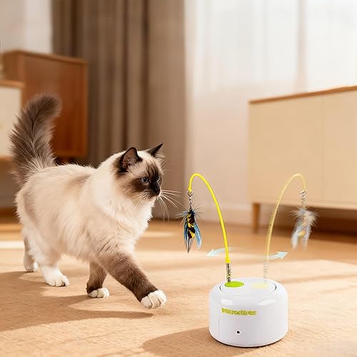 Miniatura 9 de ALL FOR PAWS Juguete interactivo para gatos, juguete automático de enriquecimiento de insectos para gatitos de interior, juguete volador con sensor