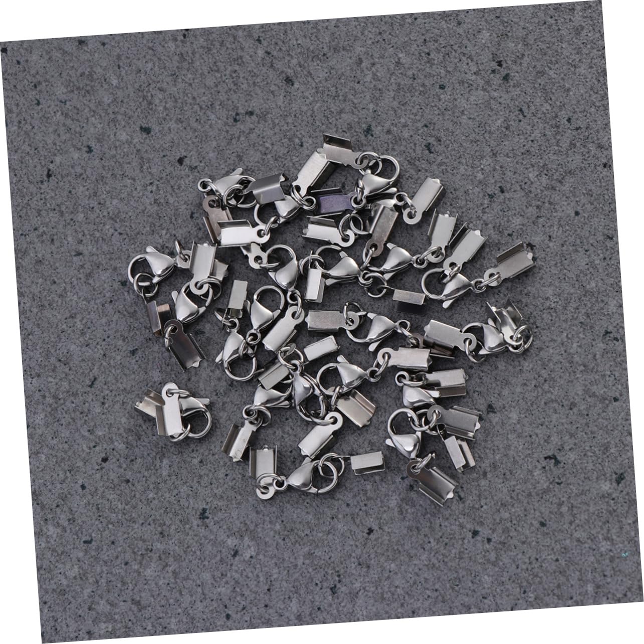 48 Stück Edelstahl Karabiner Verschlüsse für Schmuck Selbstgemacht