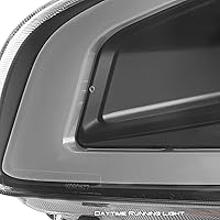 Vista 4 de AKKON - Compatible con faros delanteros de proyector de tubo de luz LED DRL Nissan Maxima 2009-2014 - Carcasa negra