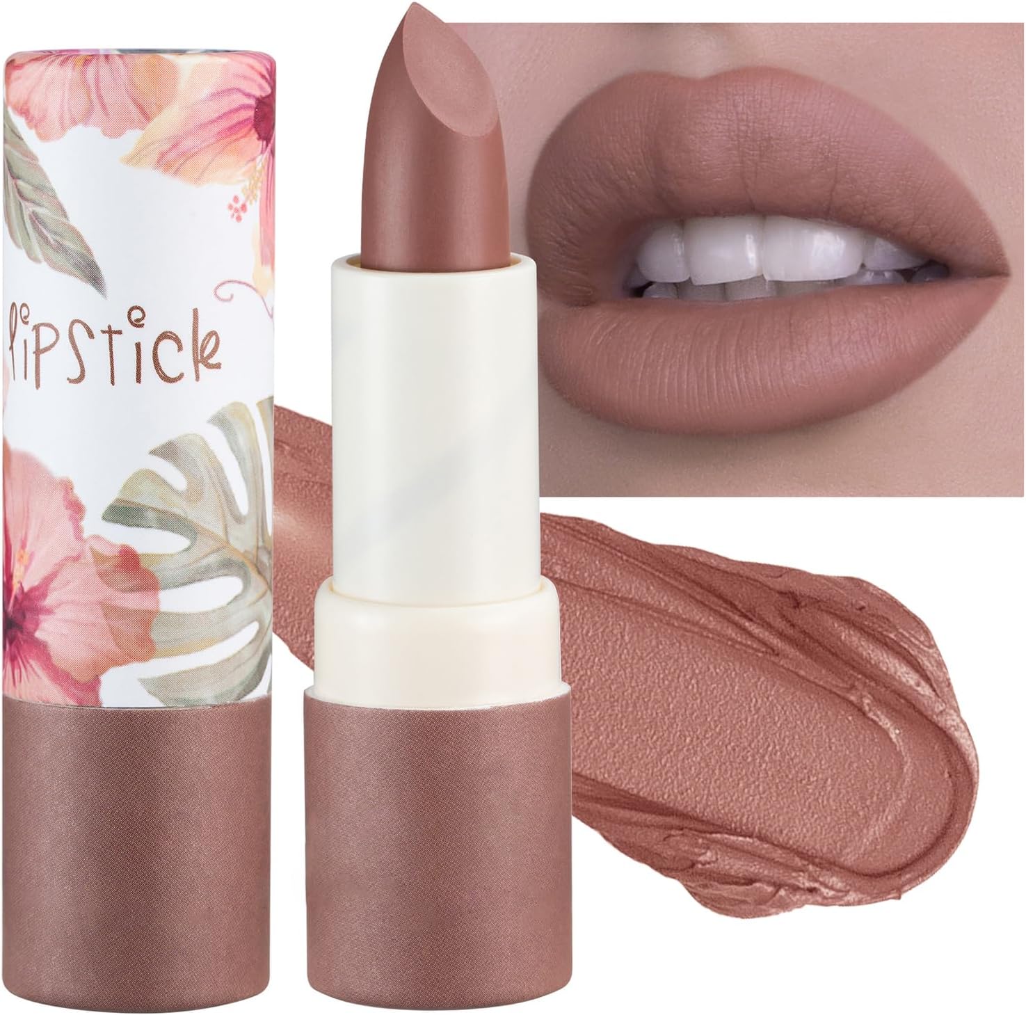 Brown Lipstick,Matte,Smooth,Waterproof,Highly Pigmented Lipsticks(05#Brown)
