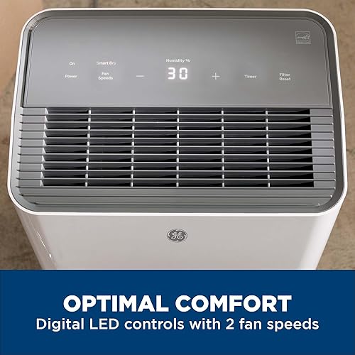 Miniatura 6 de GE Energy Star - Deshumidificador portátil para sótano, dormitorio, baño, armario o habitaciones pequeñas de hasta 1500 pies cuadrados, 22 pintas
