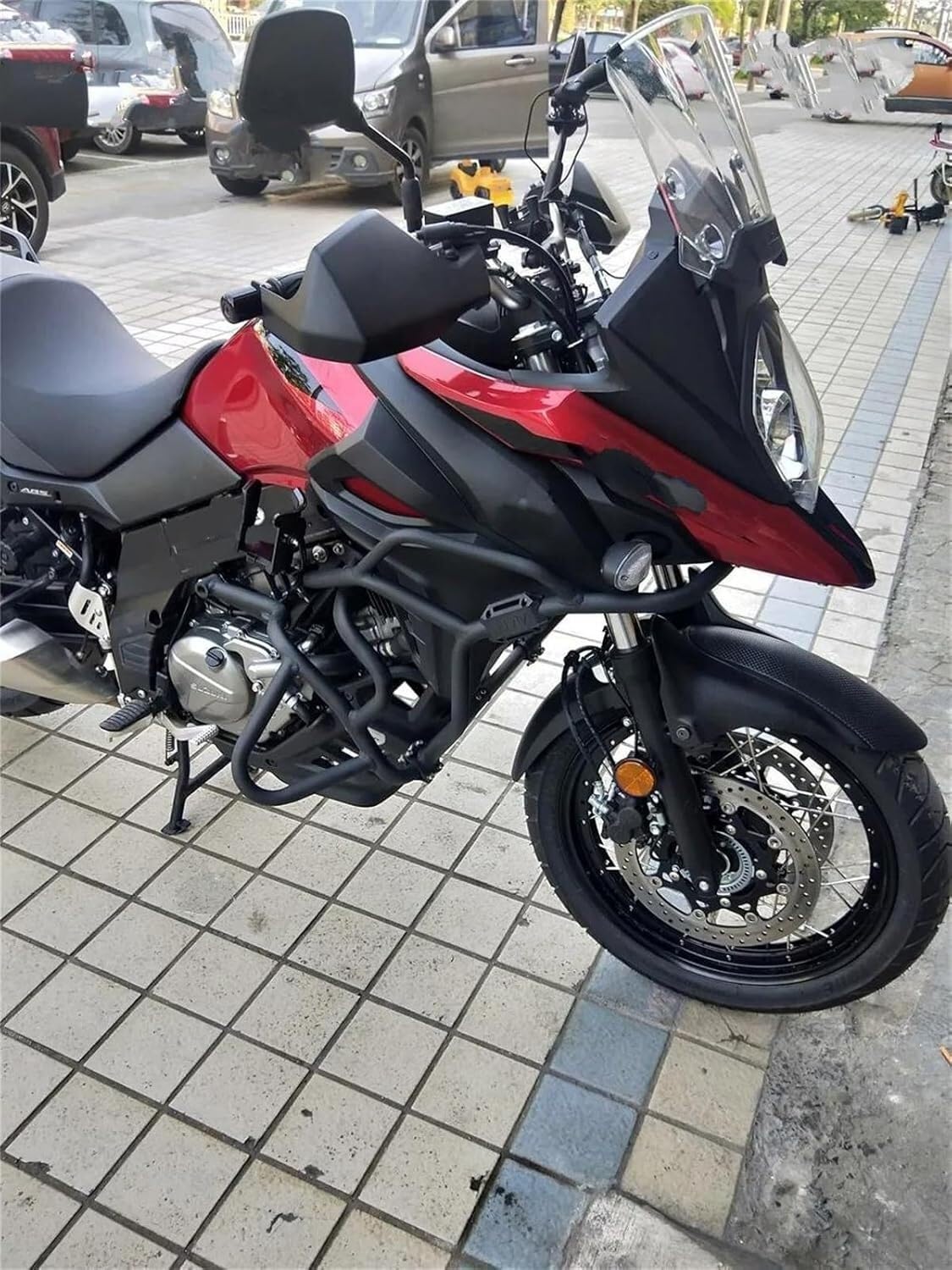 Barre protezione moto Barra di protezione per motocicletta motore barre autostradali per SUZUKI per Vstrom DL650