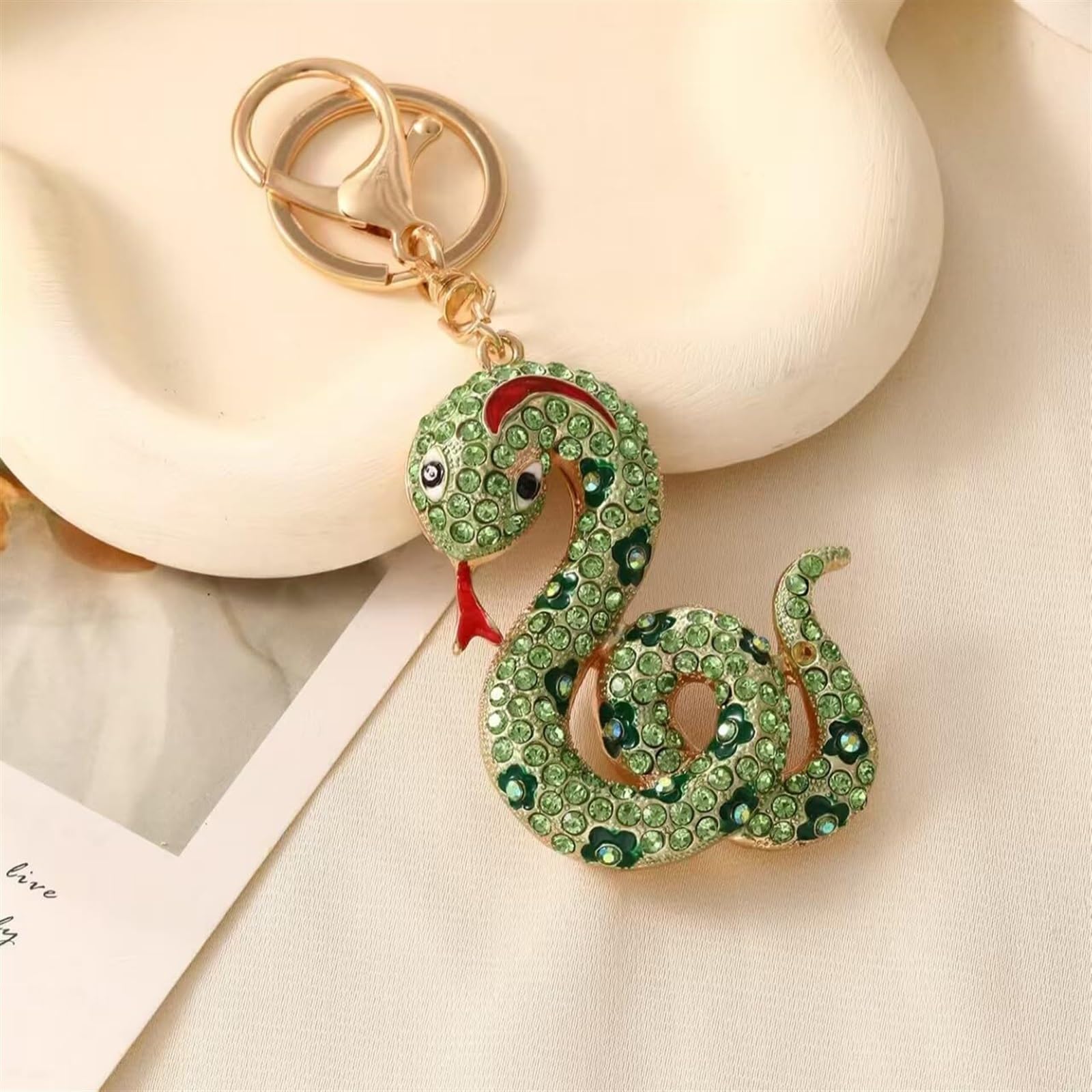 Schlüsselanhänger, Schlüsselanhänger, Kristall-Schlüsselanhänger, Strass-Schlangen-Schlüsselanhänger, Auto-Schlüsselanhänger, Taschenanhänger for Damen