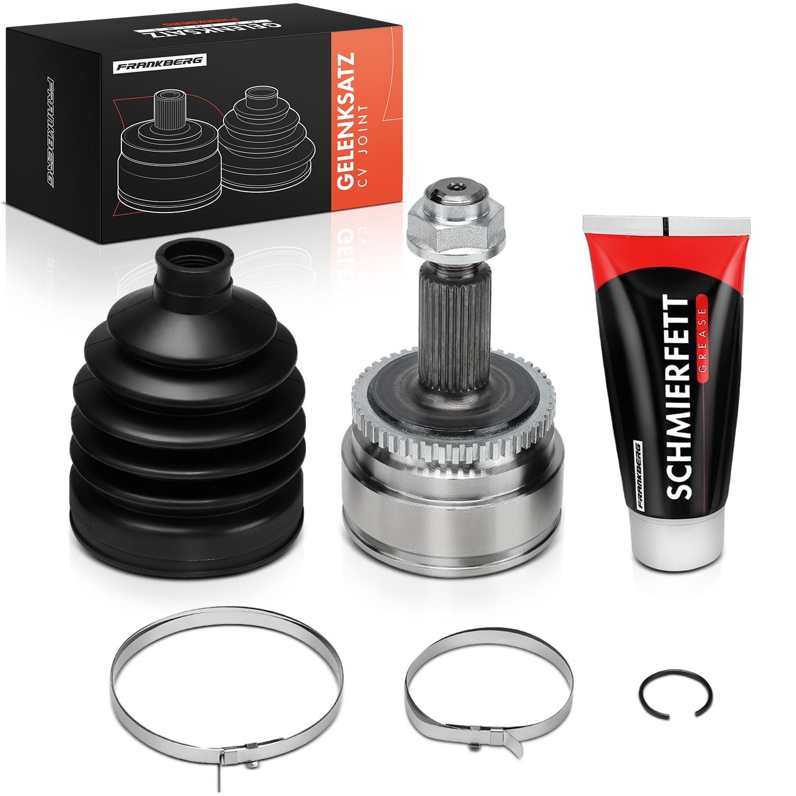 Frankberg Kit de junta homocinética del lado de la rueda delantera 830012 | Compatible con: Discovery III L319, R.a.n.g.e R.o.v.e.r Sport L320, Discovery IV L319